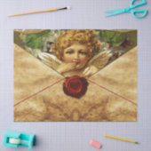 ANGEL HEART RED WAX SEAL PARCHMENT VALENTIJNSDAG TISSUEPAPIER (Craft)