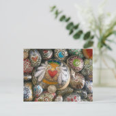 Angel Heart Rock & Silver Shell Post Card Briefkaart (Staand voorkant)