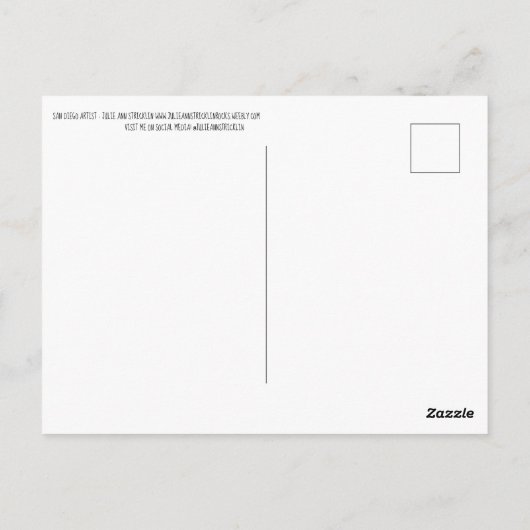 Angel Heart Rock & Silver Shell Post Card Briefkaart (Achterkant)