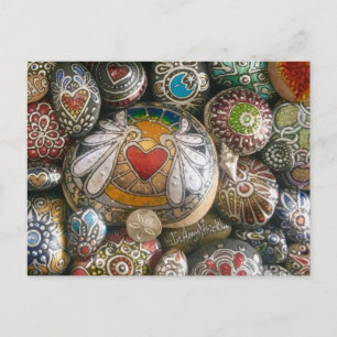 Angel Heart Rock & Silver Shell Post Card Briefkaart