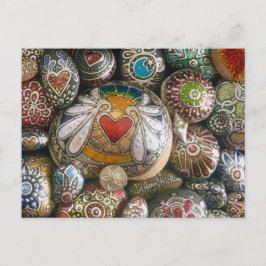 Angel Heart Rock & Silver Shell Post Card Briefkaart