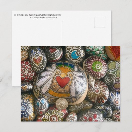 Angel Heart Rock & Silver Shell Post Kaart (Voorkant / Achterkant)