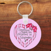 Angel Heart Scrapbooker Tshirts en Gifts Sleutelhanger (Voorkant)