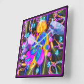 ANGEL HEART SQUARE WALL CLOCK VIERKANTE KLOK (Hoek)