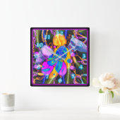 ANGEL HEART SQUARE WALL CLOCK VIERKANTE KLOK (Huis)