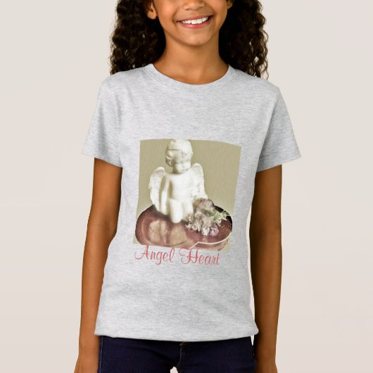 Angel Heart-Taupe T-shirt (Voorkant)