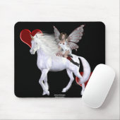 Angel Heart Unicorn White Beauty 3 Muismat (Met muis)