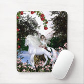 Angel Heart Unicorn White Beauty 4 Muismat (Met muis)