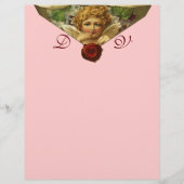 ANGEL HEART WAX SEAL Monogram roze (Voorkant)