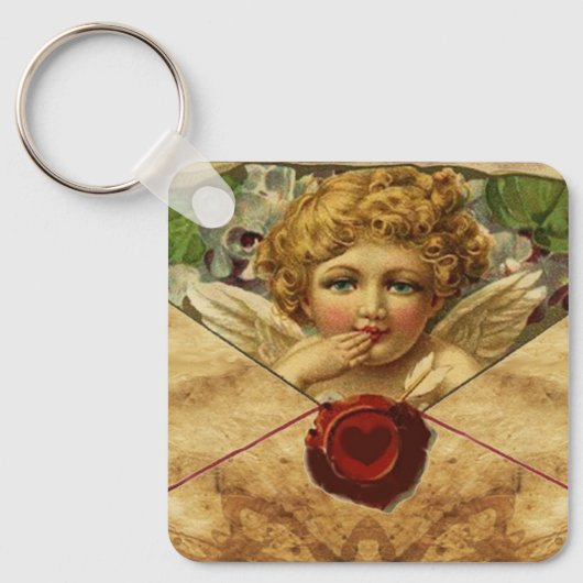 ANGEL HEART WAX SEAL PARCHCHMENT SLEUTELHANGER (Voorkant)
