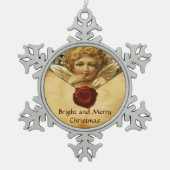ANGEL HEART WAX SEAL PARCHCHMENT TIN SNEEUWVLOK ORNAMENT (Voorkant)
