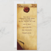 ANGEL HEART WAX SEAL PARCHMENT First Birthday Kaart (Achterkant)