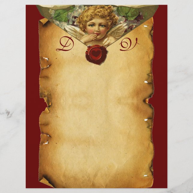 ANGEL HEART WAX SEAL PARCHMENT Monogram (Voorkant)