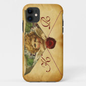 ANGEL HEART WAX SEAL PARCHMENT Monogram Case-Mate iPhone Case (Achterkant)