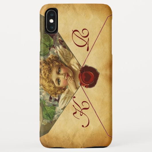 ANGEL HEART WAX SEAL PARCHMENT Monogram Case-Mate iPhone Case (Achterkant)