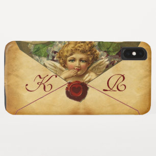 ANGEL HEART WAX SEAL PARCHMENT Monogram iPhone XS Max Hoesje