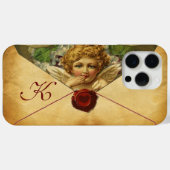 ANGEL HEART WAX SEAL PARCHMENT Monogram Case-Mate iPhone Case (Achterkant (horizontaal))