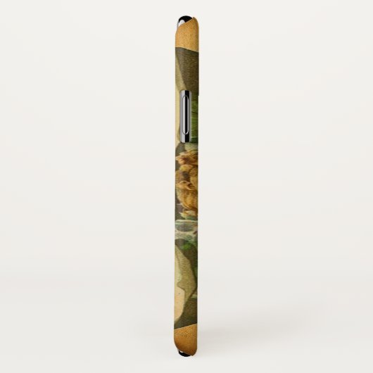 ANGEL HEART WAX SEAL PARCHMENT Monogram Case-Mate iPhone Case (Achterkant / rechts)