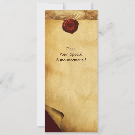 ANGEL HEART WAX SEAL PARCHMENT MONOGRAM KAART (Achterkant)