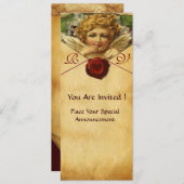 ANGEL HEART WAX SEAL PARCHMENT MONOGRAM KAART (Voorkant / Achterkant)