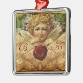 ANGEL HEART WAX SEAL PARCHMENT Monogram Metalen Ornament (Links)