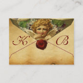 ANGEL HEART WAX SEAL PARCHMENT Monogram Visitekaartje (Achterkant)