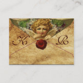 ANGEL HEART WAX SEAL PARCHMENT Monogram Visitekaartje (Achterkant)