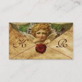 ANGEL HEART WAX SEAL PARCHMENT Monogram Visitekaartje (Achterkant)