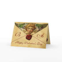 ANGEL HEART WAX SEAL PARCHMENT VALENTIJN MONOGRAM