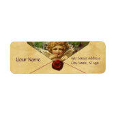 ANGEL HEART WAX SEAL PARCHMENT VALENTIJNSDAG ETIKET (Voorkant)