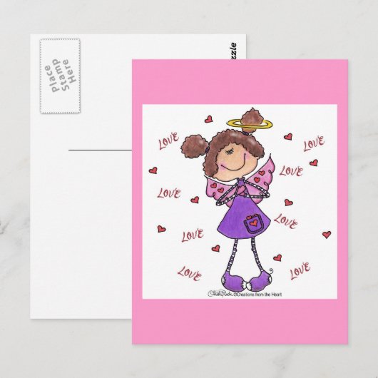 Angel Hearts Briefkaart (Voorkant / Achterkant)