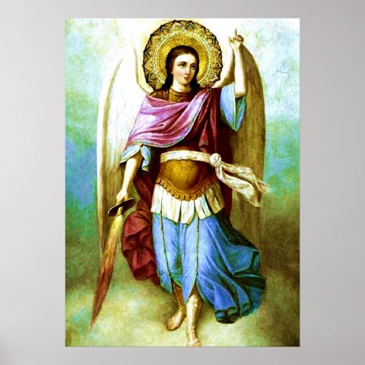Angel Heilige Archangel Saint Michael Poster (Voorkant)