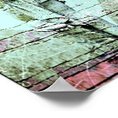 Angel Heilige Kruis en Poster van het hart (Hoek)