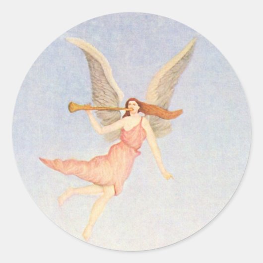 Angel, Henri Rousseau Fine Art Ronde Sticker (Voorkant)