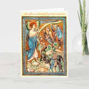 Angel & Herders Kerst Kaart Blank Kaart