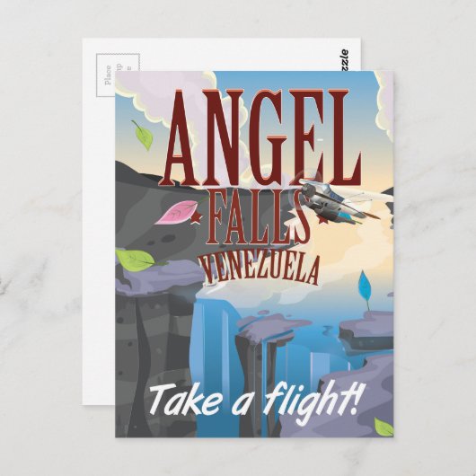 Angel Herfsten Venezuela Reisposter Briefkaart (Voorkant / Achterkant)