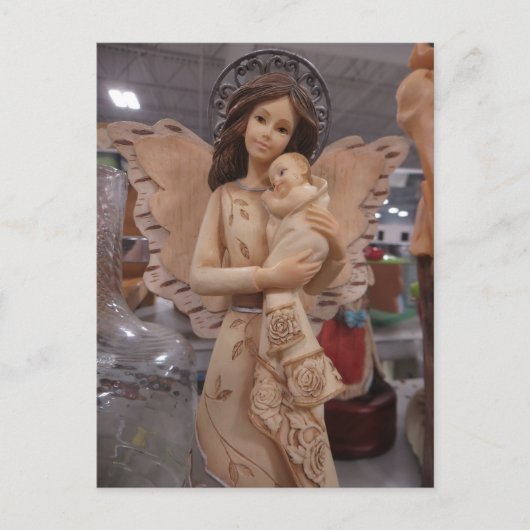 Angel Holding Baby Briefkaart (Voorkant)