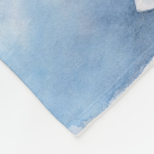 Angel Holding Bird Fleece Blanket (Hoek)