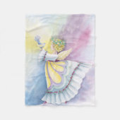 Angel Holding Bird Fleece Blanket (Voorkant)
