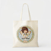 Angel Holding Cat Canvas tas (Voorkant)