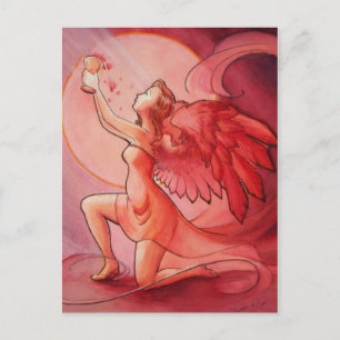 Angel Holding Cup 2 Briefkaart
