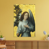 Angel Holding een Olijfbijkantoor Canvas Afdruk (Insitu (Woonkamer))