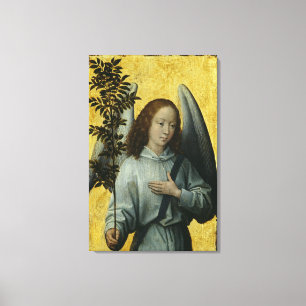 Angel Holding een Olijfbijkantoor Canvas Afdruk