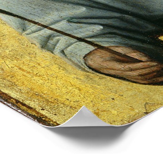 Angel Holding een Olijfbijkantoor Poster (Hoek)