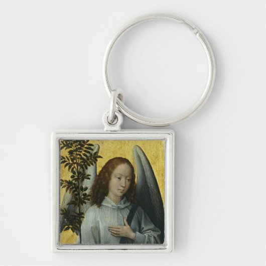 Angel Holding een Olijfbijkantoor Sleutelhanger (Voorkant)