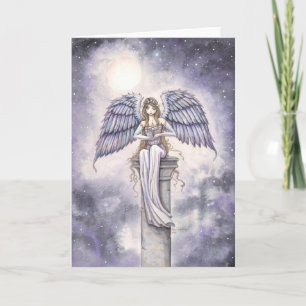 Angel Holding Star Fantasy Art beroemd gemaakt doo Feestdagen Kaart