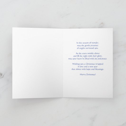 Angel Holiday Kaart (Binnen)