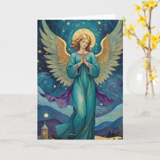   Angel Holiday Kaart (Gele Bloem)