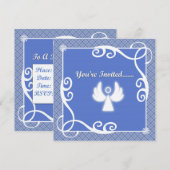 Angel Holiday Party Uitnodigingen (Voorkant / Achterkant)