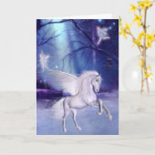 Angel Horse Card Fantasy Kaart (Gele Bloem)